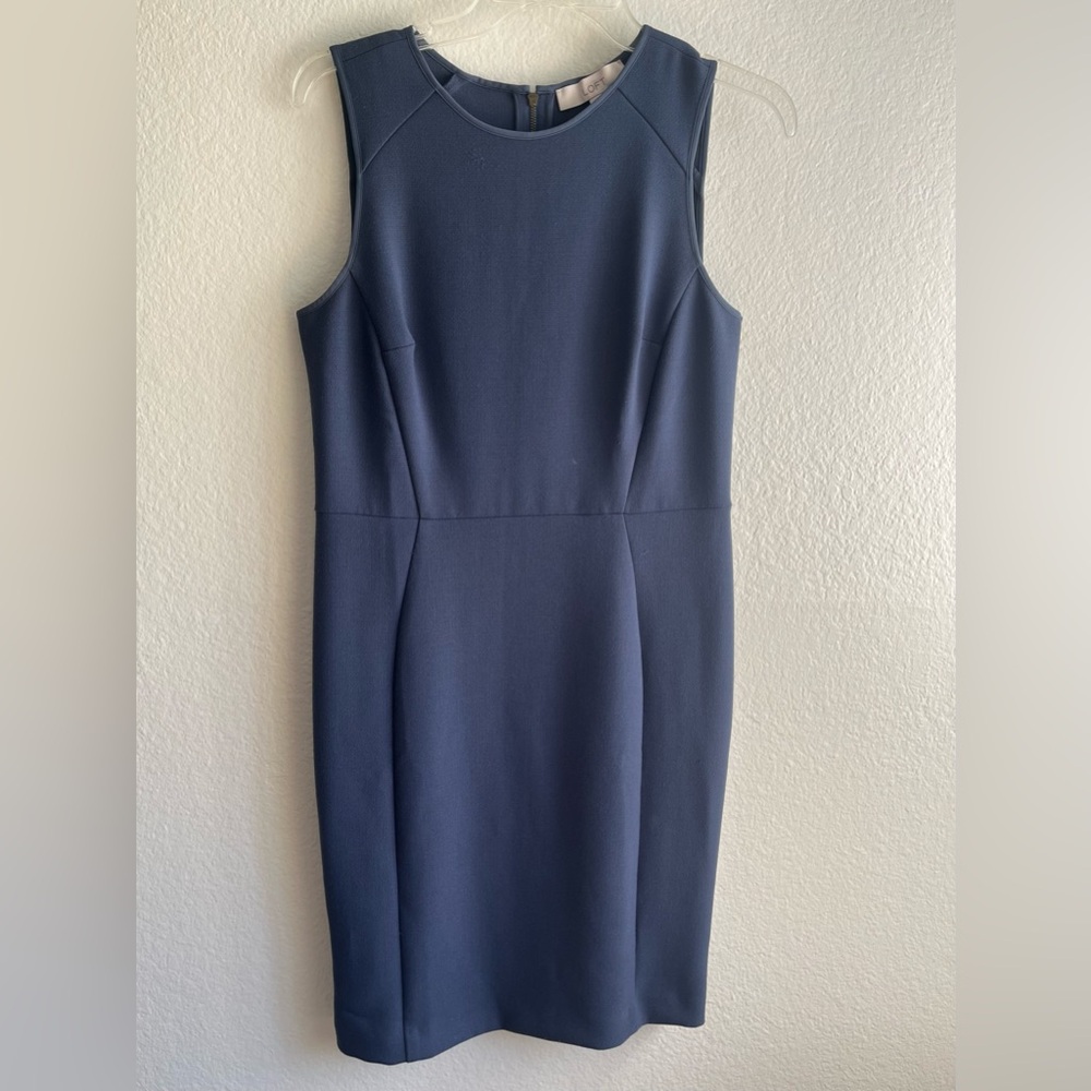 Loft Blue Sleeveless Dress Size 4